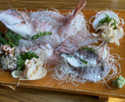 民宿 活魚料理 ことぶ喜（ことぶき） 南知多町の活魚の刺身