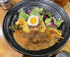 スパイシーカレー 魯珈（ろか）東京都新宿区 魯珈プレートのチキン