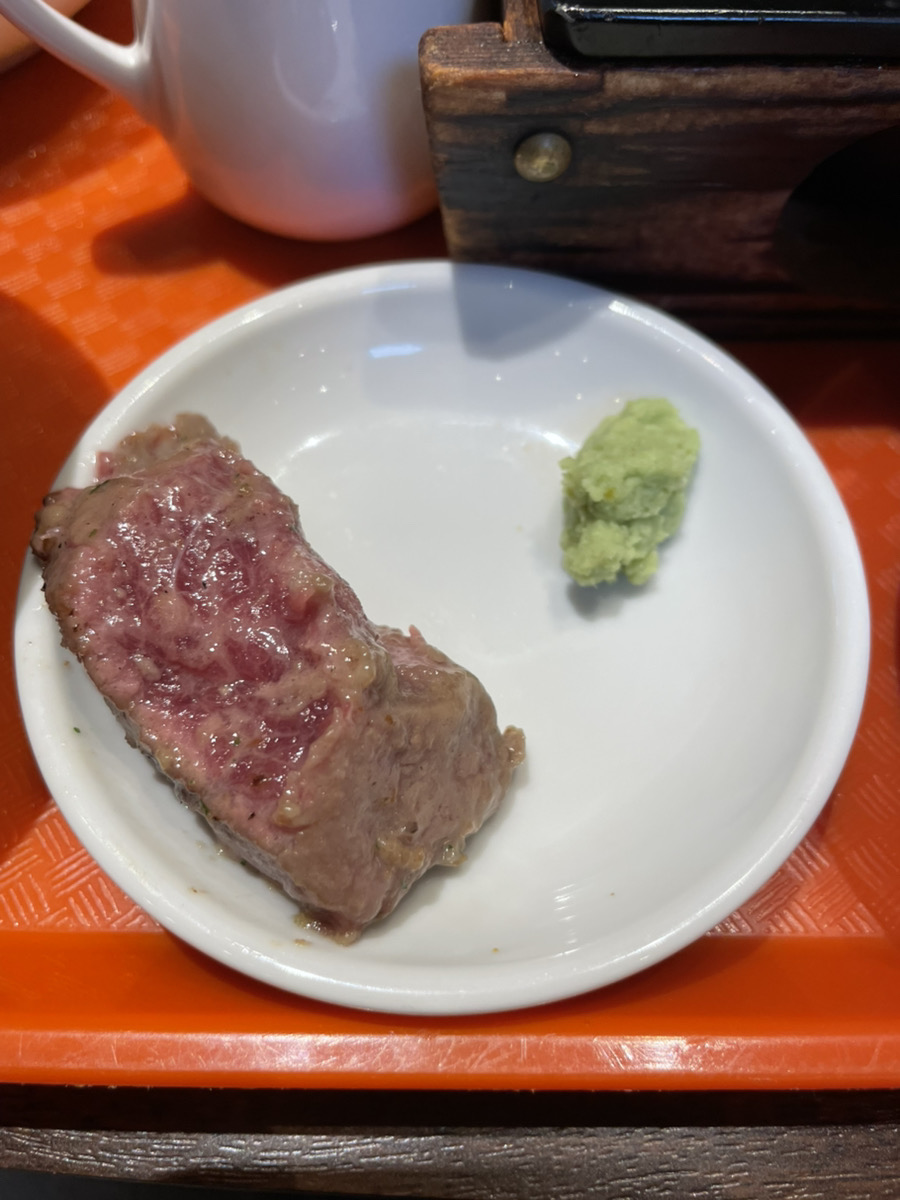 シンタマステーキを切ったもの